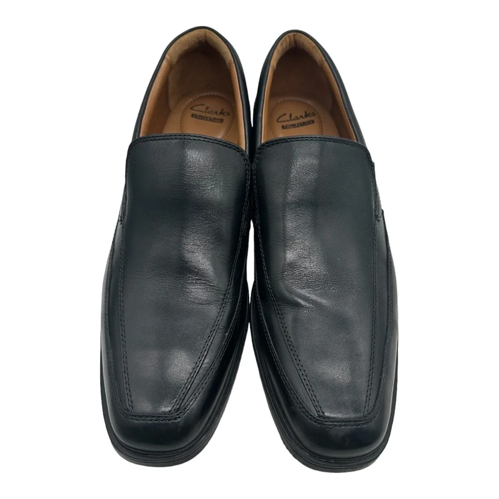 Clarks Tilden Free Loafer Men's Size 11 M Black Leather‎ Dress Shoes 22261